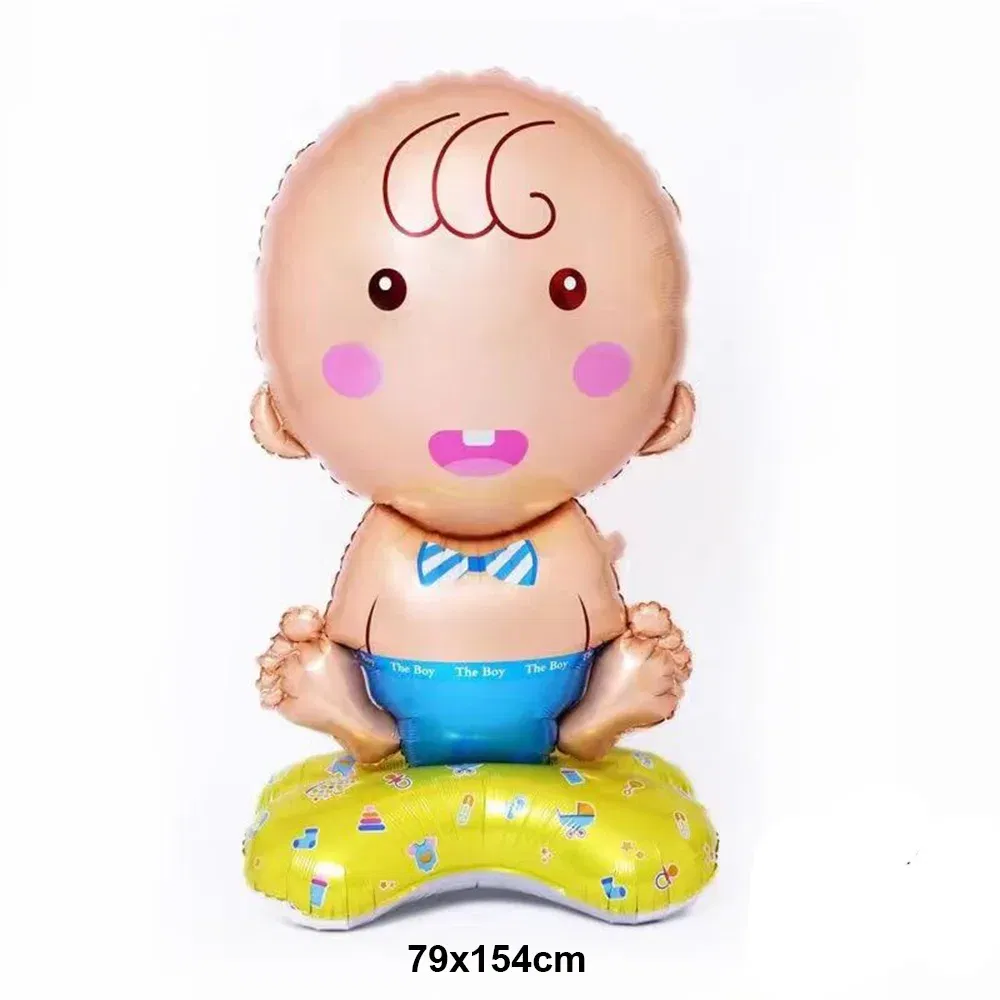 Color: Khaki - Gender Reveal Party Decorations Disposable Tableware Plates Cups Napkins Tablecloth Boy Girl Balloon Fringe Curtain