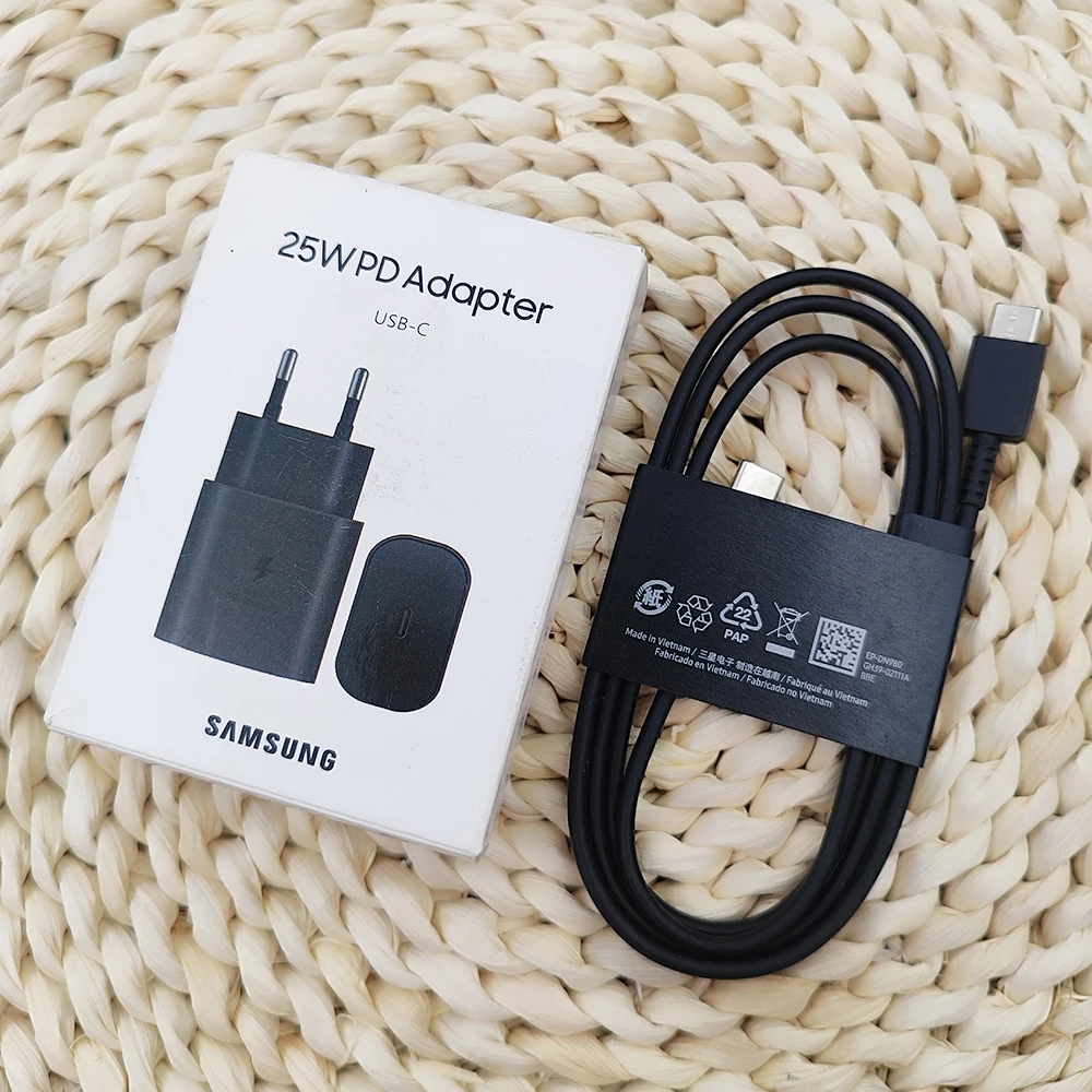 Plug Type: EU - Samsung W25 Flip 5G 25W Super Fast Charger PD Usb Type C Adapter Cargador For SAMSUNG Galaxy S25 S24 Ultra Plus S23 FE A05S M54