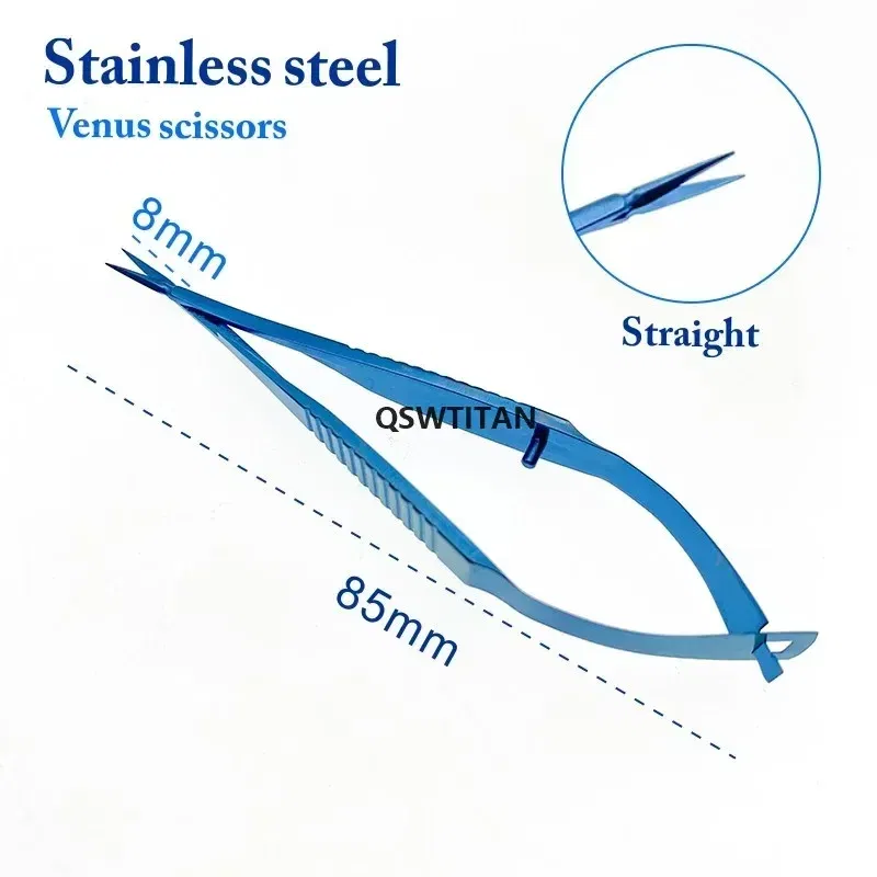 Color: 4 - 8.5cm Venus scissors Ophthalmic microsurgery surgical scissors animal experiment tool