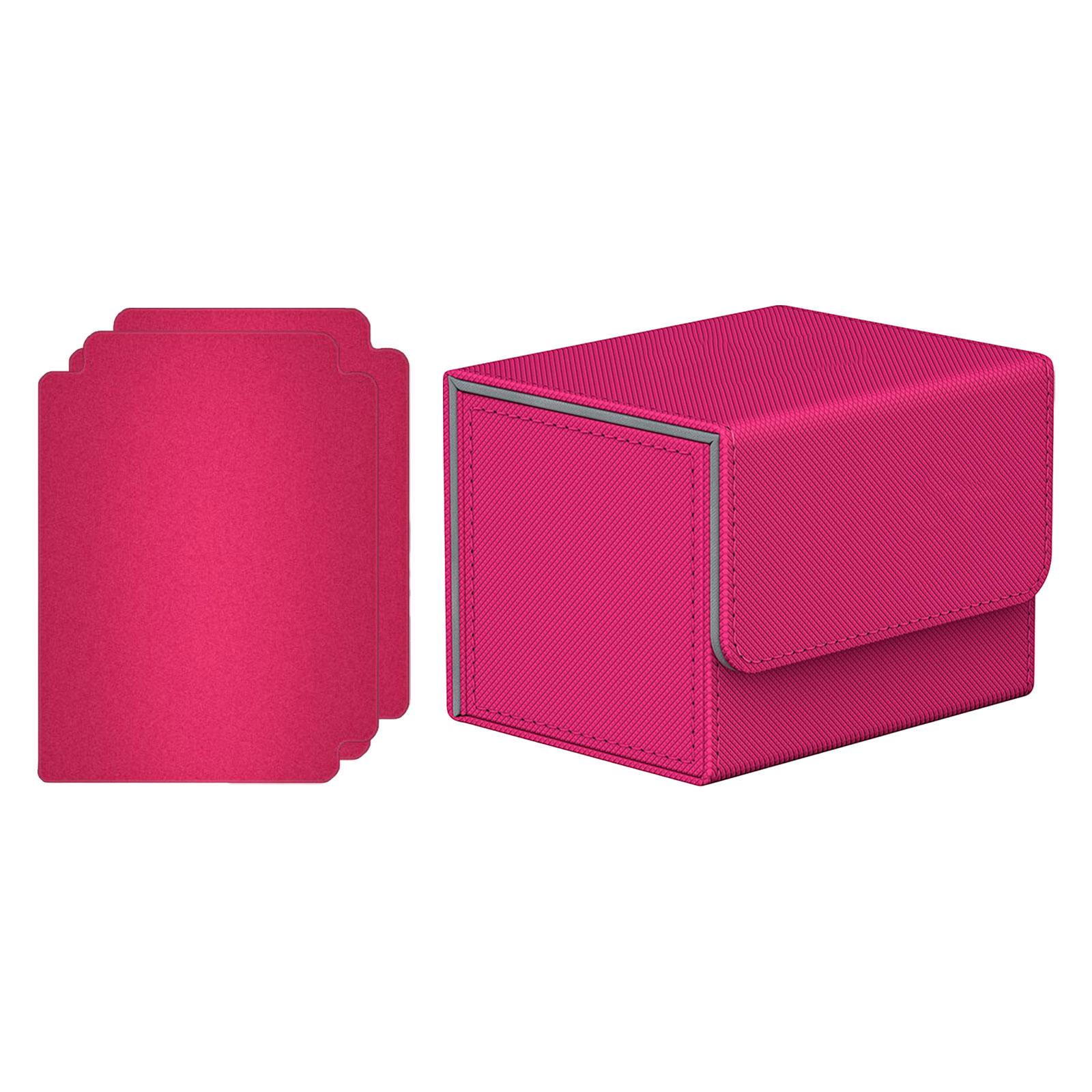 Color: Blue - Card Deck Box Collectible Cards Container with Magnetic Closure Card Deck Storage Box for Sports Cards Trading Card Games