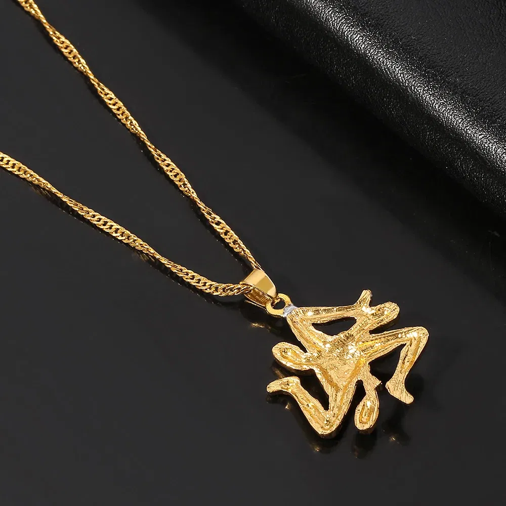 Italy Sicily Map Pendant Necklaces Italian Sicilia Charm Women Collar Gold Color Necklace Fashion Jewelry Chic Accessories
