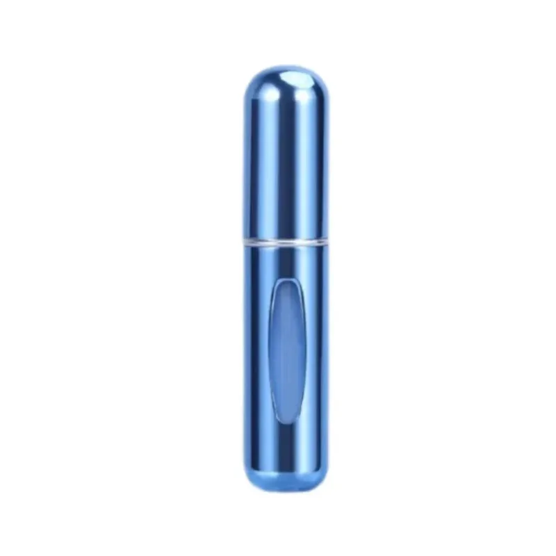 Color: Dark Khaki - Portable Mini Travel High-end Perfume Bottle Base Refill Bottle Straight Charging Small Sample Perfume Aluminum Material