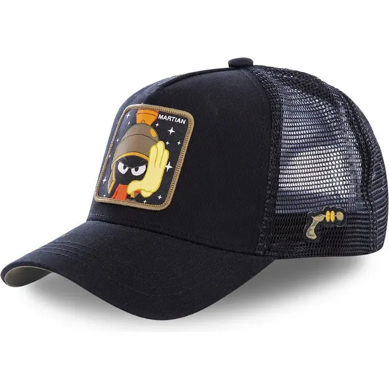Color: Blue - High Quality Disney Styles Anime Cartoon Snapback Cotton Baseball Cap Men Women Hip Hop Dad Mesh Hat Trucker Hat Dropshipping