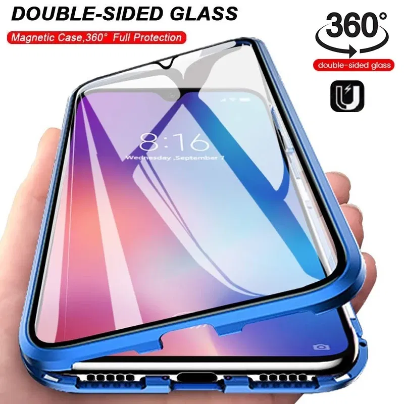 Color: Silver, Bundle: Case & Screen Protector, Material: Microfiber - 360 ?°Full Protection Metal Frame Magnetic Case For OPPO Reno 10 11 Pro 7 4G 7 Z 8 Lite 8Z 5G Double-Sided Glass Cover Cases