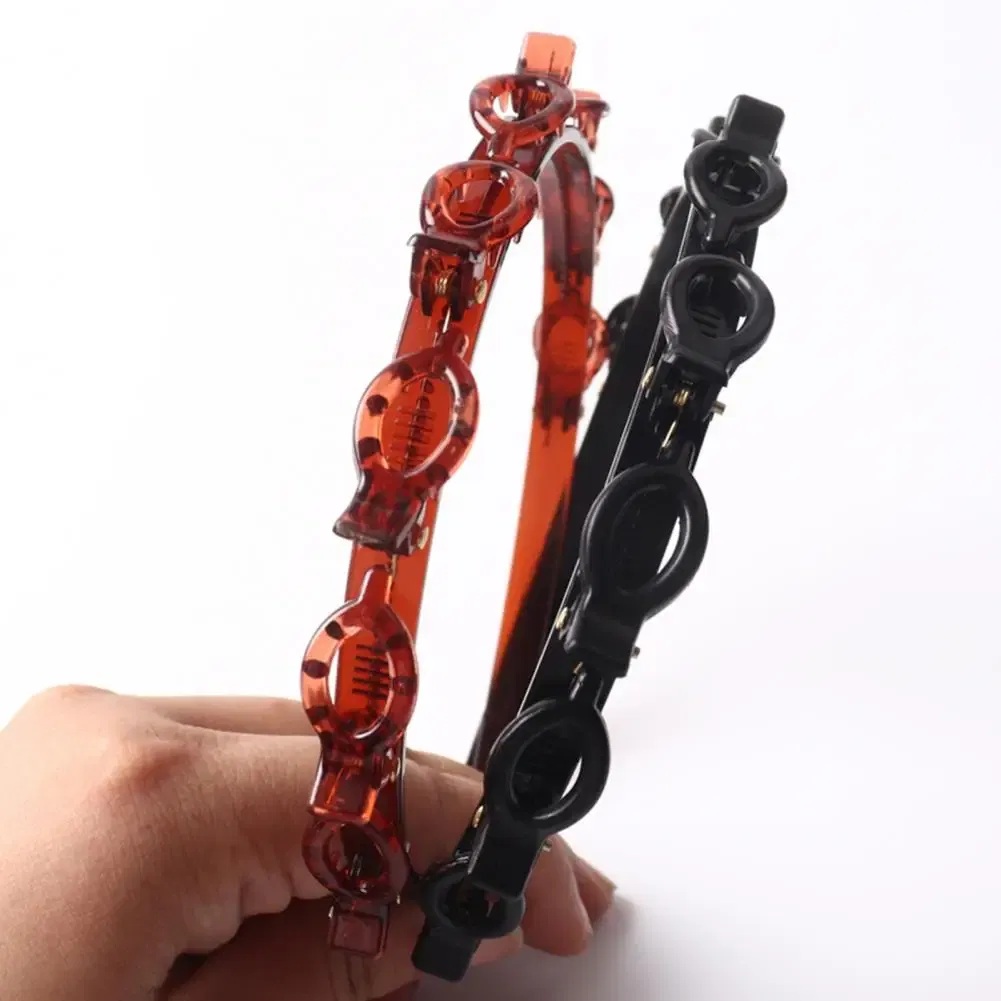Color: Red, Ships From: CHINA - Hair Tie Stylish Double-layered Braided Headband Set with Clips Bangs Styling Tool Hair Hoop Design for Women Clip-in Braided