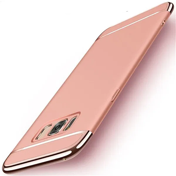 Color: Silver, Material: tpu - Luxury 3 in 1 Case for Samsung Galaxy S6 S7 Edge S8 S9 S10 Plus Note 8 9 Hard Cover J3 J5 J7 Pro 2017 J4 J6 J8 2018 A20 A30 A50