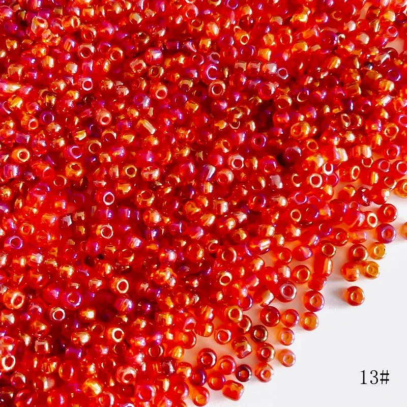 Color: Gold, Item Diameter: 3mm - 2mm 3mm 4mm Glass Seed Loose Beads Small Charms DIY Craft Bracelet Beads for Jewelry Making Supplies Necklace Accessories