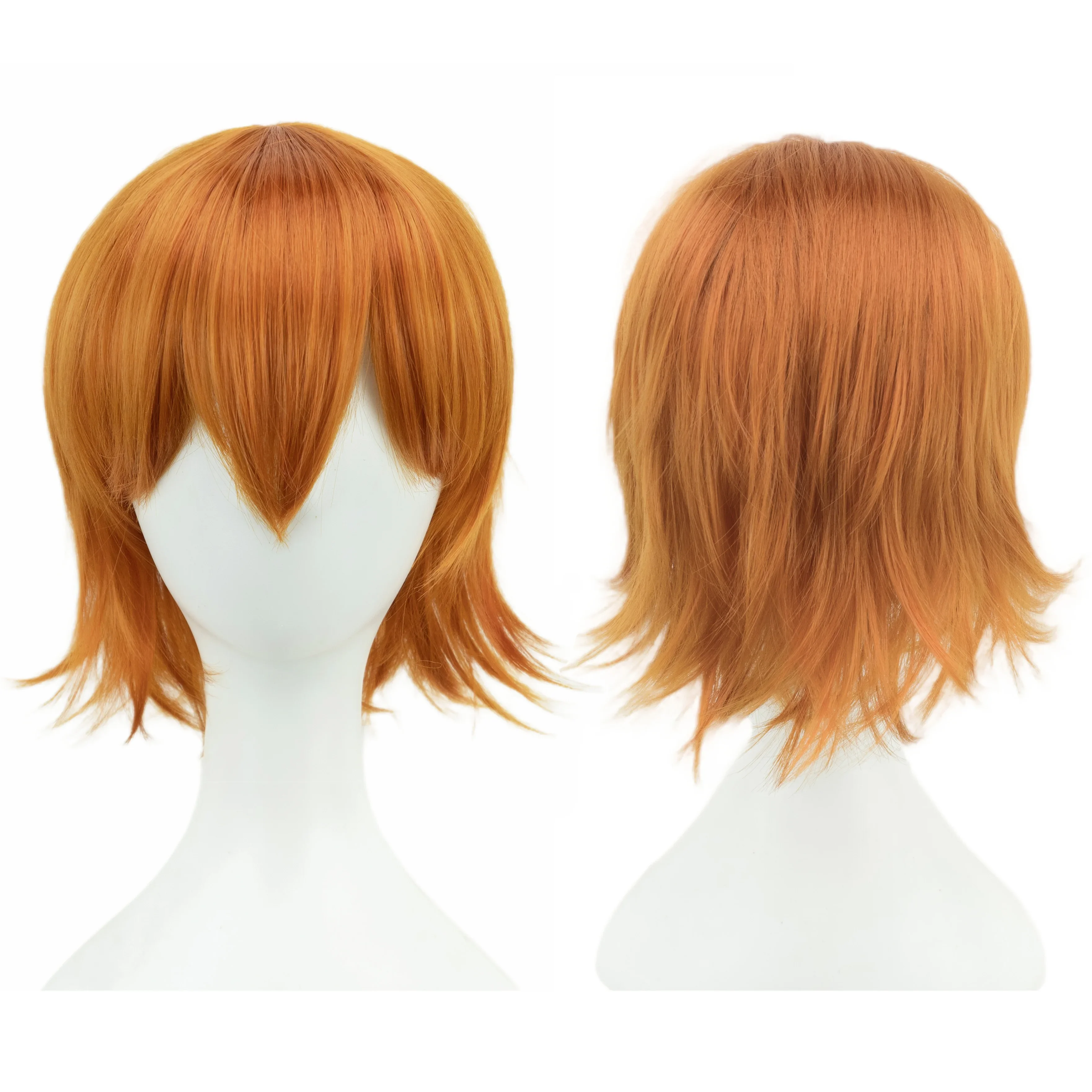 Color: Jet-black, Stretched Length: 12INCHES - Synthetic Hair Unisex Short Cosplay Hair Party BOB Wigs with Bangs Pink Black Purple Halloween Costume Lolita Wig