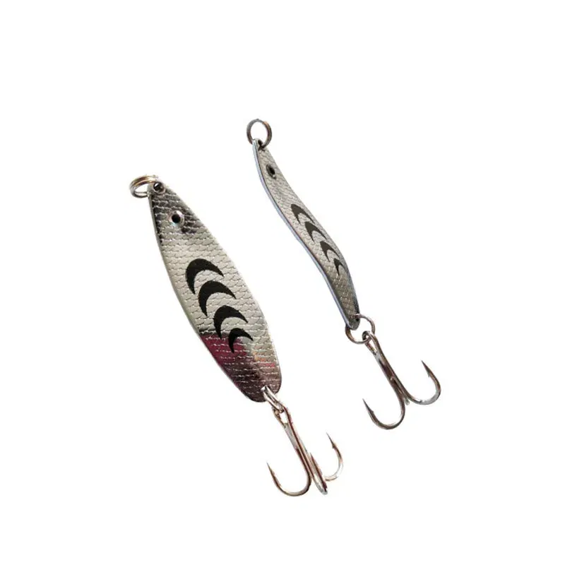 Color: WHITE - 1PCS Fishing Lures 7g Spoon spinner bait Wobblers Jig Lures pesca isca artificial VIB Sequins Hard Baits for Carp Fishing Tackle