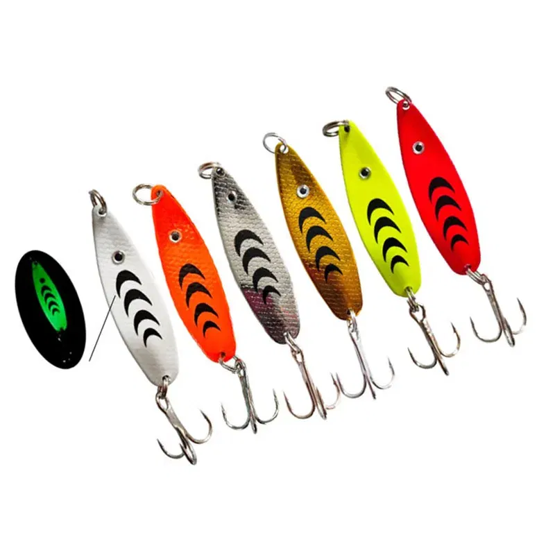 Color: WHITE - 1PCS Fishing Lures 7g Spoon spinner bait Wobblers Jig Lures pesca isca artificial VIB Sequins Hard Baits for Carp Fishing Tackle