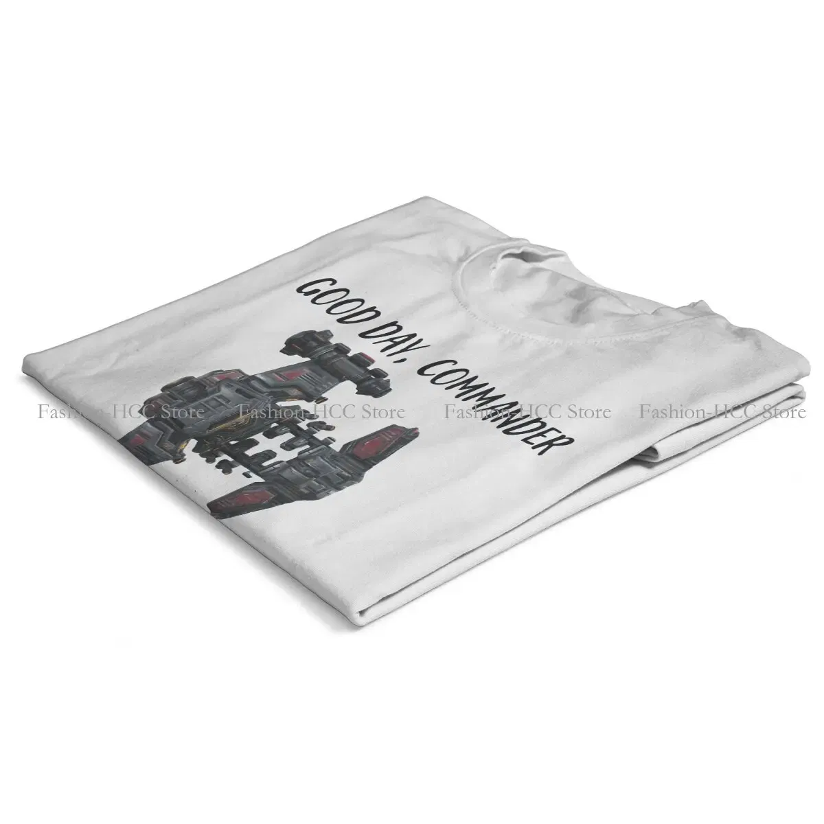 Color: WHITE, Size: S - StarCraft Military Science Game Polyester TShirts Battlecruiser Personalize Homme T Shirt Hipster Tops