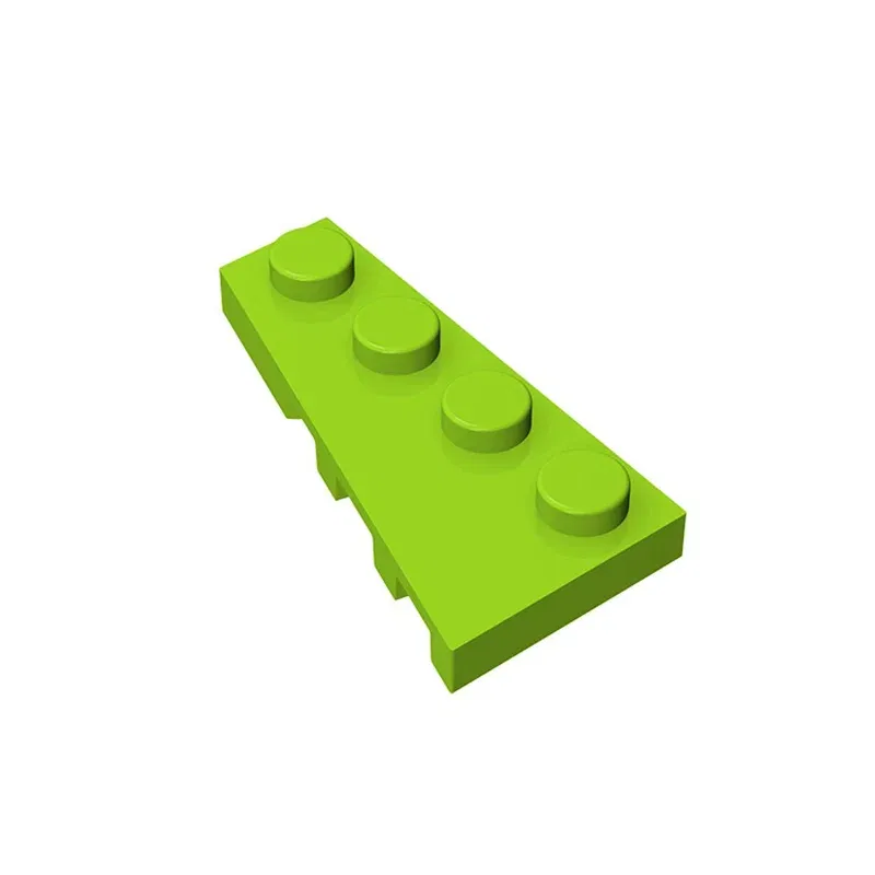 Color: Brown - BZB MOC 41770 2x4 Wedge Board (Left) High-tech Creative Technical Building Block Model Kids DIY Toy Brick Parts Best Gifts