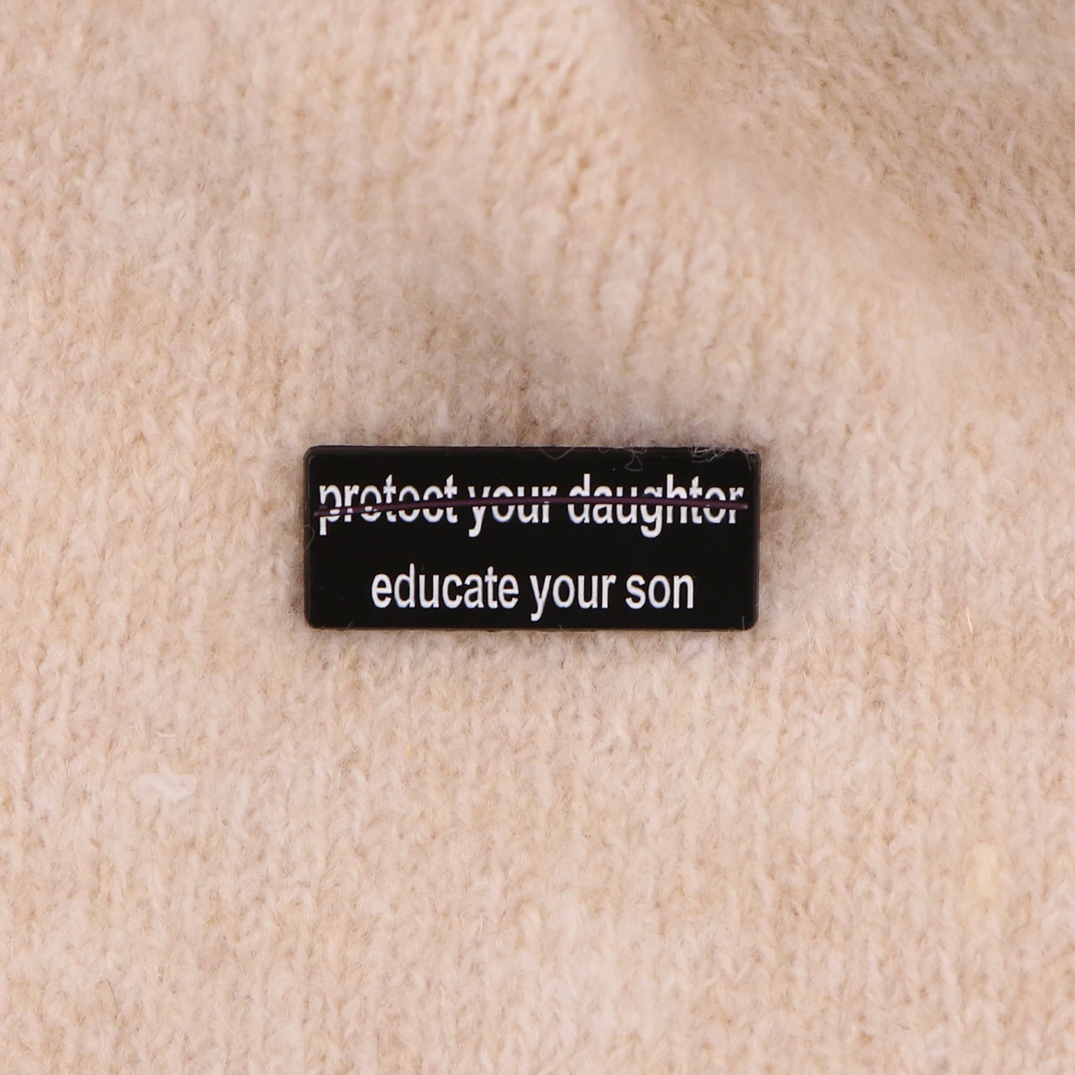 Metal color: Gold-color, Main Stone Color: MULTI - Feminist Enamel Pin Fashion Woman Rights Brooch Pines Lapel Pins Badge on Backpack Clothing Accessories Jewelry Friends Gifts