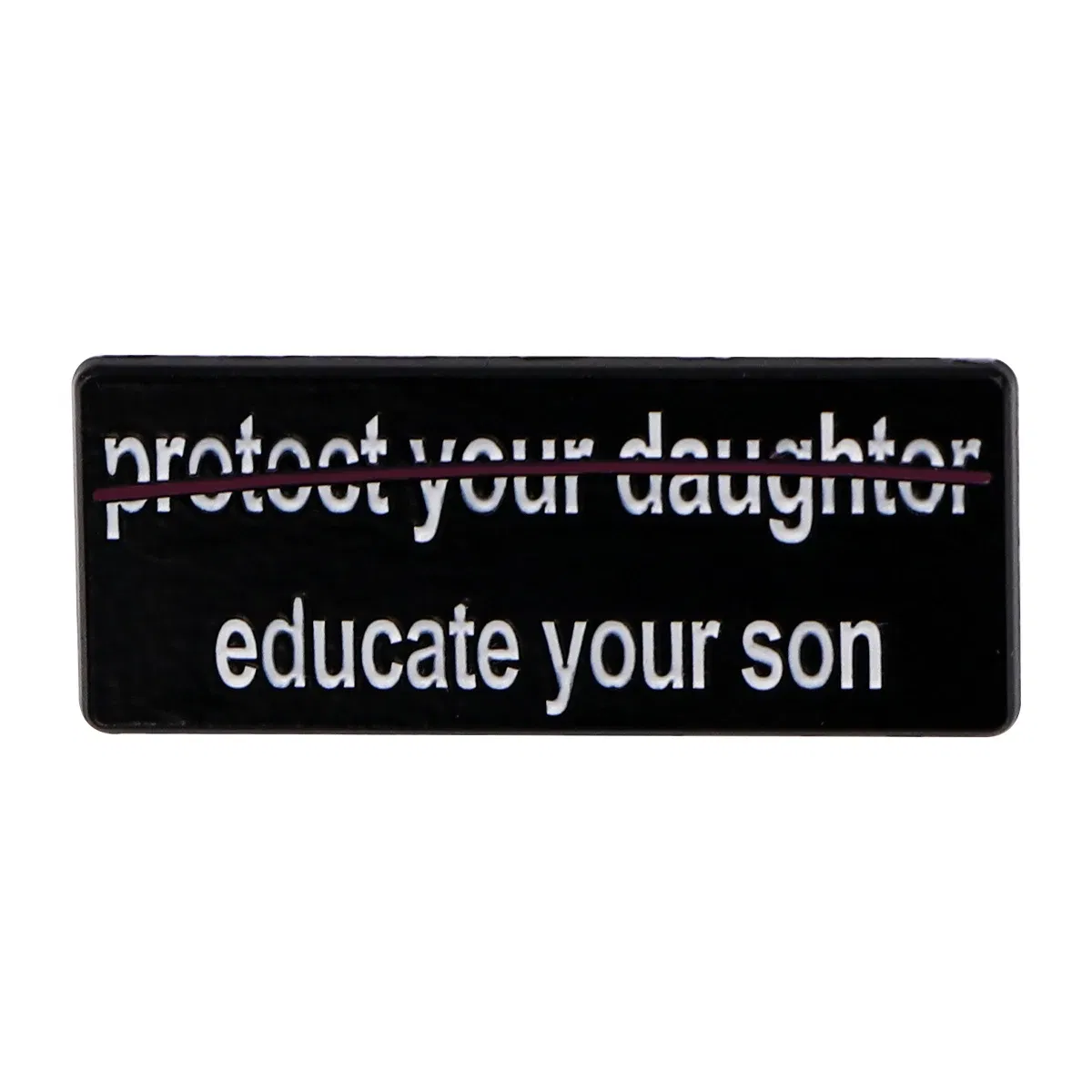 Metal color: Gold-color, Main Stone Color: MULTI - Feminist Enamel Pin Fashion Woman Rights Brooch Pines Lapel Pins Badge on Backpack Clothing Accessories Jewelry Friends Gifts