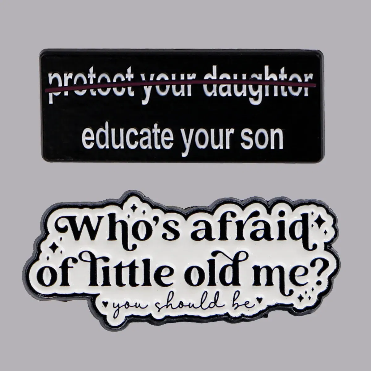Metal color: Gold-color, Main Stone Color: MULTI - Feminist Enamel Pin Fashion Woman Rights Brooch Pines Lapel Pins Badge on Backpack Clothing Accessories Jewelry Friends Gifts