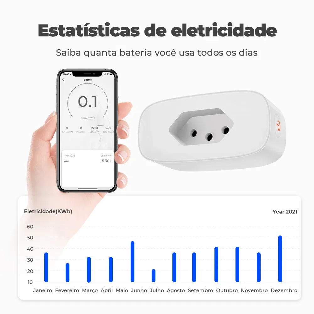 Color: Sky blue, Standard: UK Plug, Ships From: CHINA - Tuya Smart Plug WiFi/Zigbee 16A Brasil Version APP Power Monitor Socket Timing On/Off Voice Control Works With Alexa Google Home