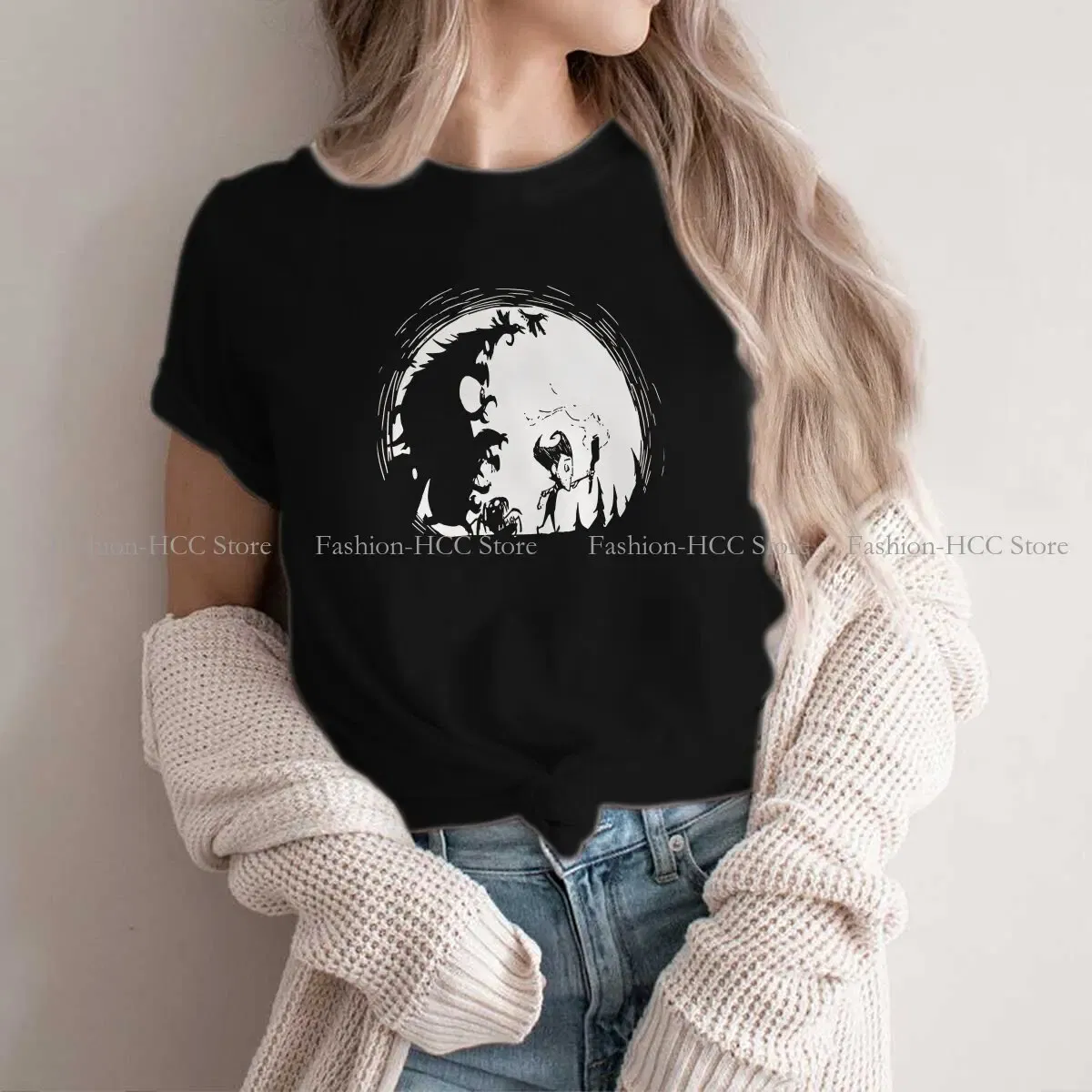 Color: black, Size: L - Dont Starve Polyester TShirts Monster Distinctive Homme T Shirt New Trend Clothing