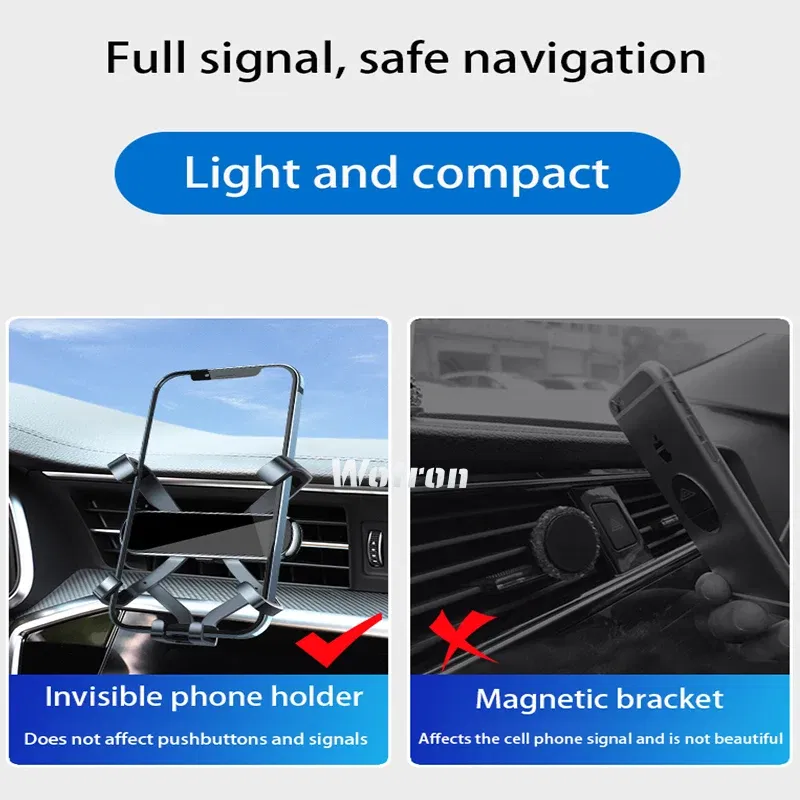 Color Name: black - Car Phone Holder Mobile Mount Stand For Mercedes Benz W212 W213 E Class 2010-2022 Adjustable GPS Special Navigation Bracket