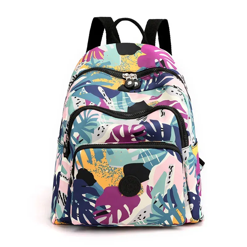 Color: black - Printing Backpack for Women Travel High Capacity Waterproof College Backpack Trendy Women Laptop School Bags Cute Girl