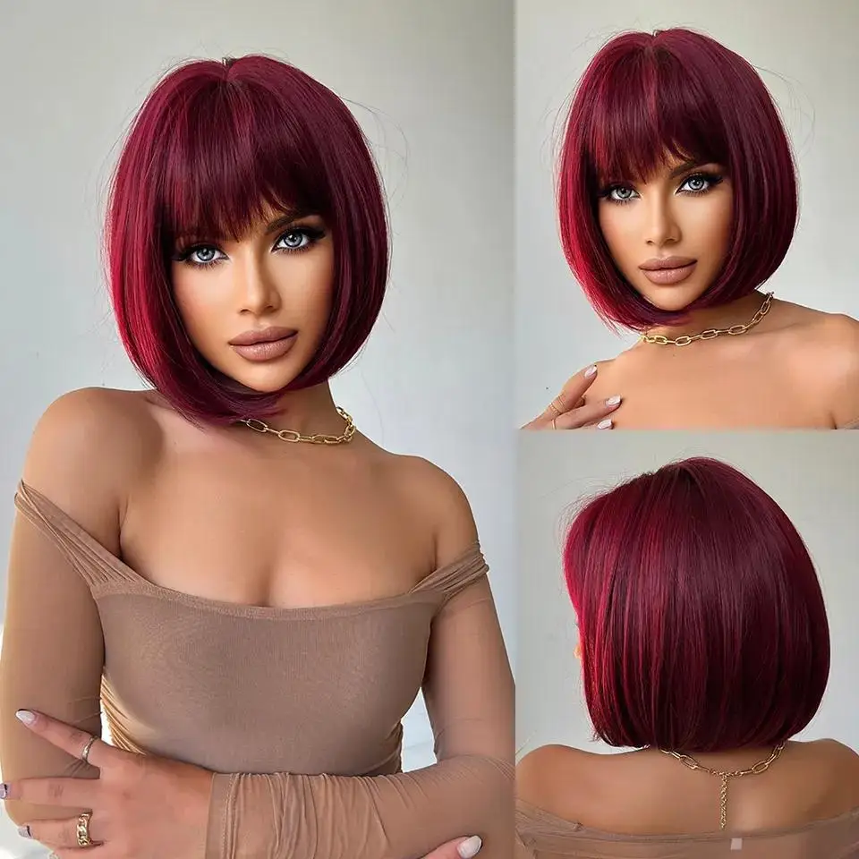 Color: T1B/33 - Light golden synthetic wig with big waves for Halloween party, cosplay wig, everyday wig, high-temperature hair silk wig set