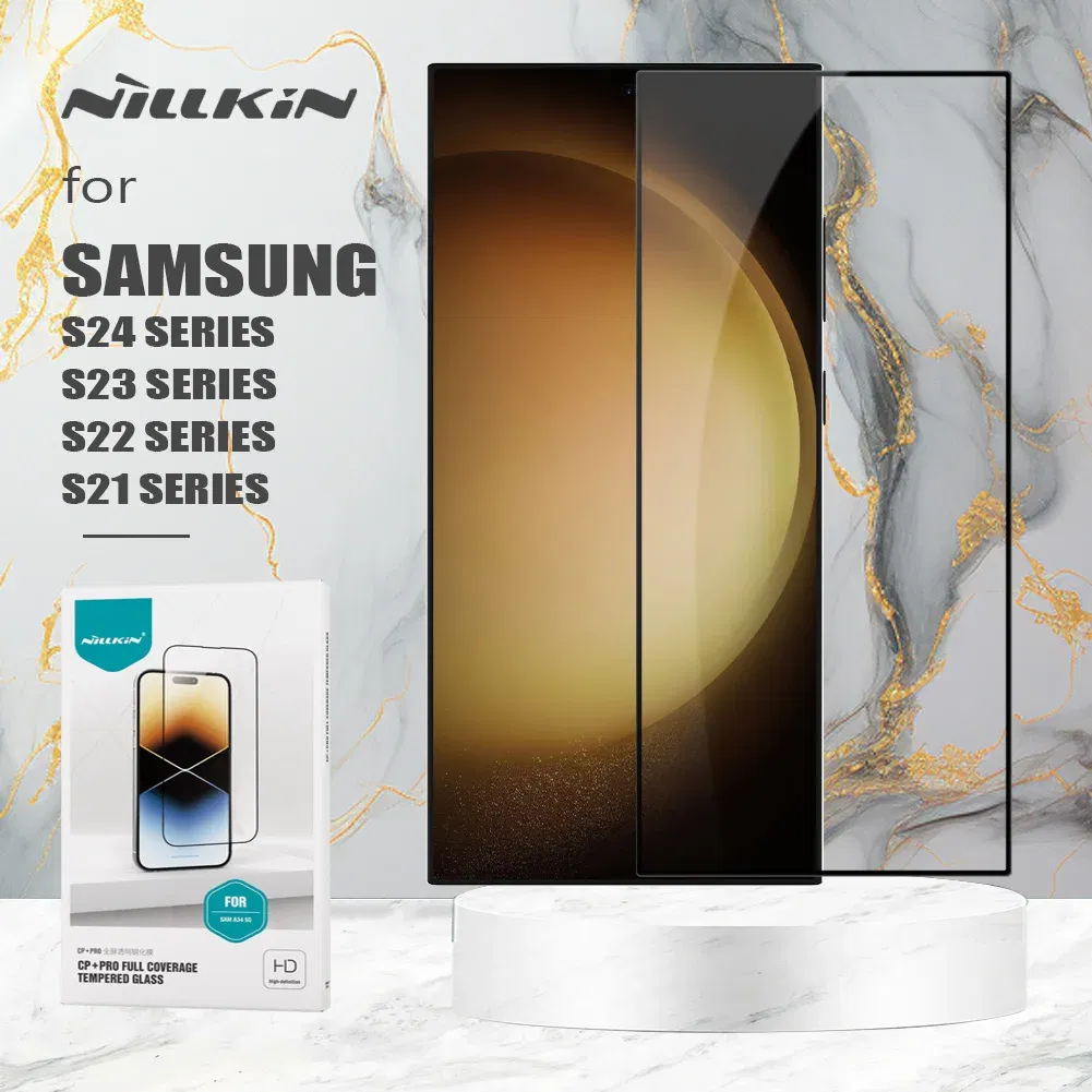 Color: GRAY, Material: Other - for Samsung Galaxy S24 Ultra S23 S22 S21 Plus S20 FE Glass Nillkin CP+ PRO Tempered Glass Screen Protector