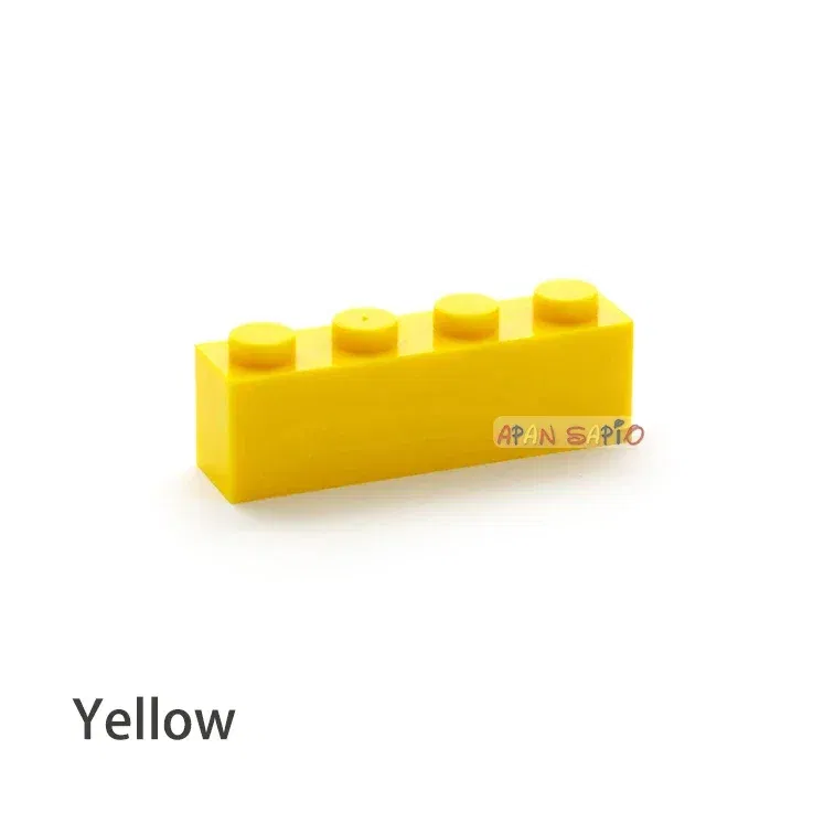 Color: Pink - 200pcs 1x4 Dots DIY Building Blocks Thick Figures Bricks Educational Creative Toys for Children Size Compatible With 3010