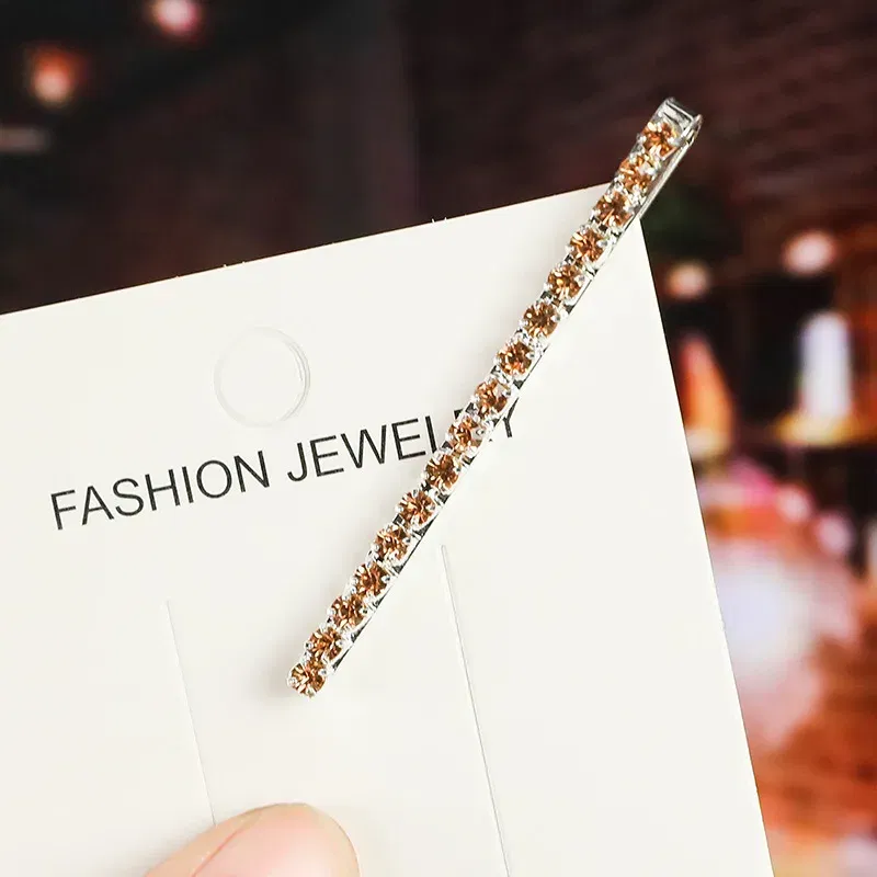 Color: Lake Blue, Ships From: CHINA - 2020 New Elegant Rhinestone Hairpins Women Girls Hair Clips Pin Accessories Hair Ornaments Hairclip Hairgrip Barrettes Headdress