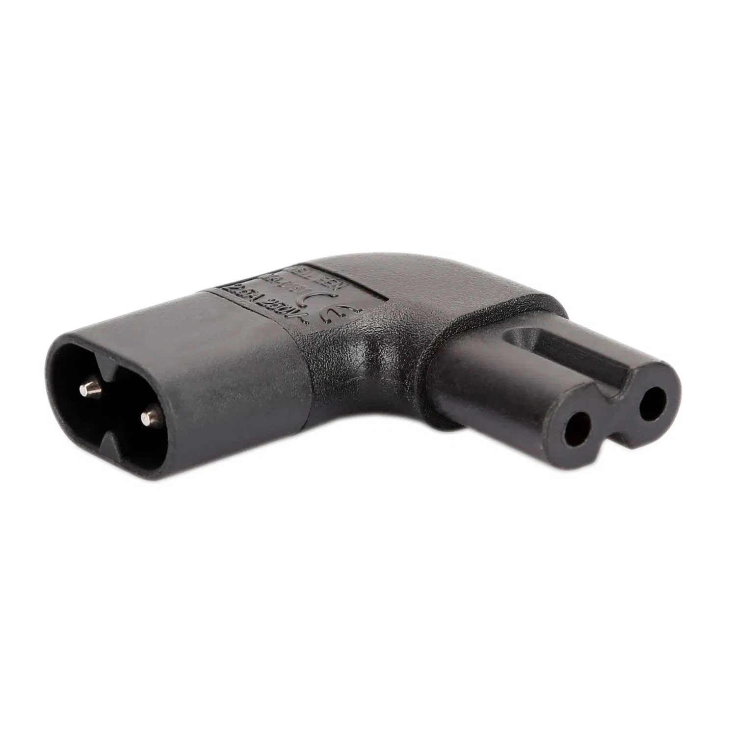 Color: black, Standard: Other - JORIDNO IEC320 C8 TO C7 Power adapter,IEC 320 C7 C8 Figure 8 left right angle AC Power adapt C7 TO C8 PLUG CONVERTER