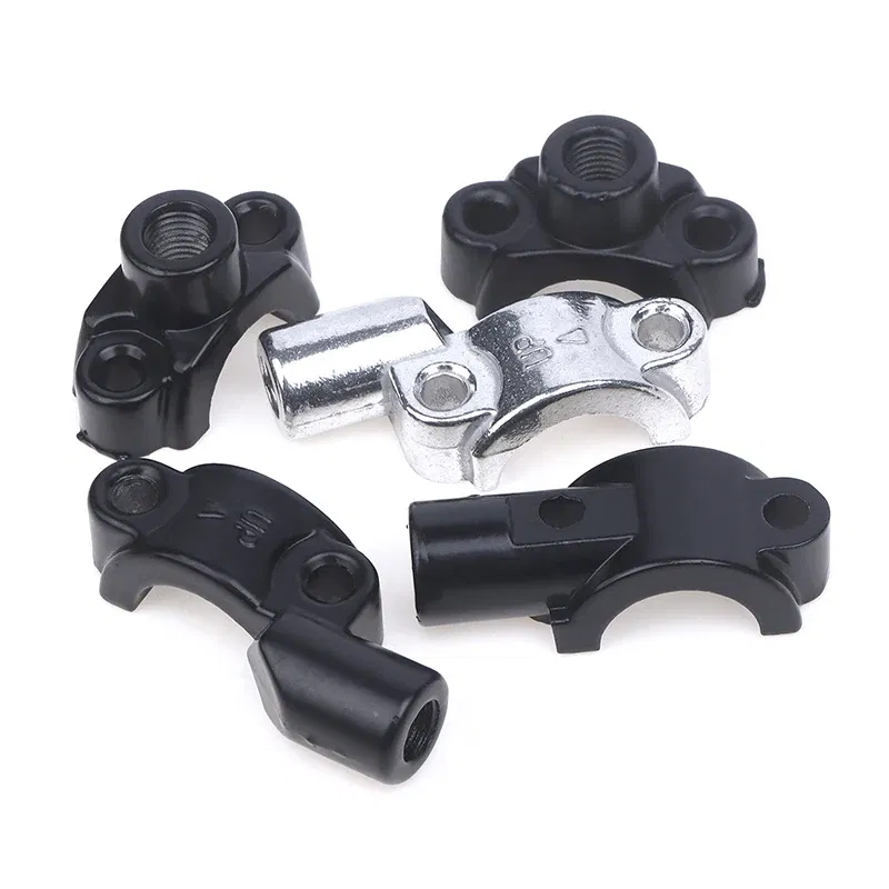 Color: Lavender - New 22mm Handlebar 10mm ThreadMotorcycle Master Cylinder Brake Lever Mirror Mount Clamp Rear View Mirror Holder Adapter