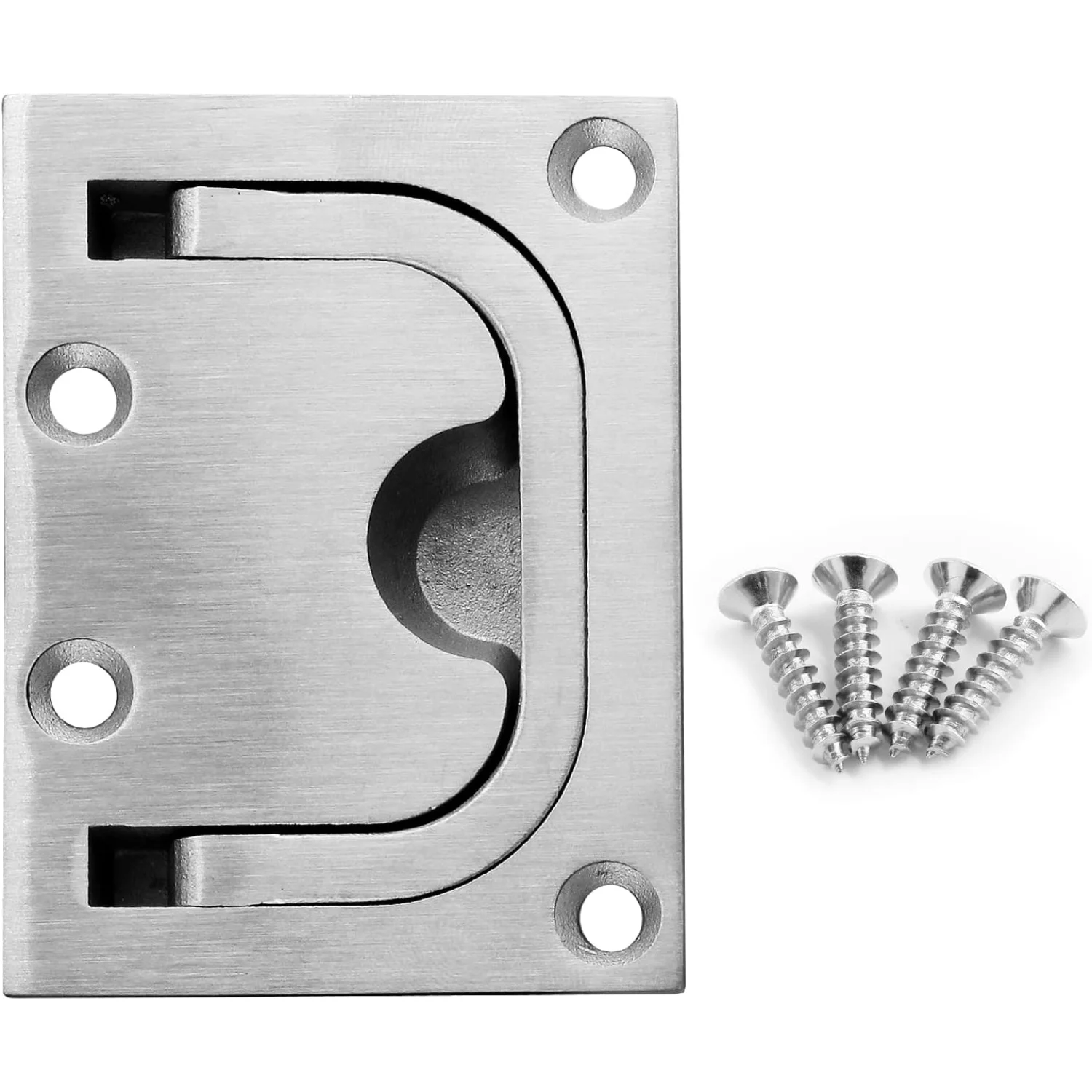 Color: Light Grey, Ships From: CHINA - 1Pcs Marine Boat Ring Pull Handle, Flush Cabinet Pulls Recessed Trap Door Handle 316 Stainless Steel Hidden Pull for Deck Dra