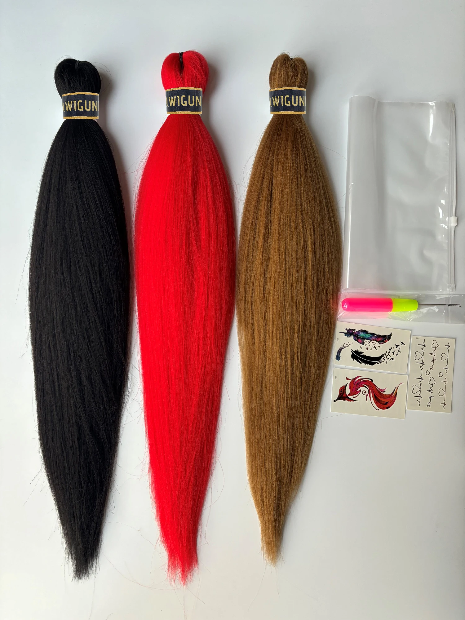 Color: PURPLE, Number of Pcs: 1pc/set, Bulk Buy: 1pc, Ships From: CHINA - Wigundle 26 Inch 90g Pre Stretched Jumbo Braiding Hair Box Twist Braids Wholesale Xpression Synthetic Hair Extensions For Women