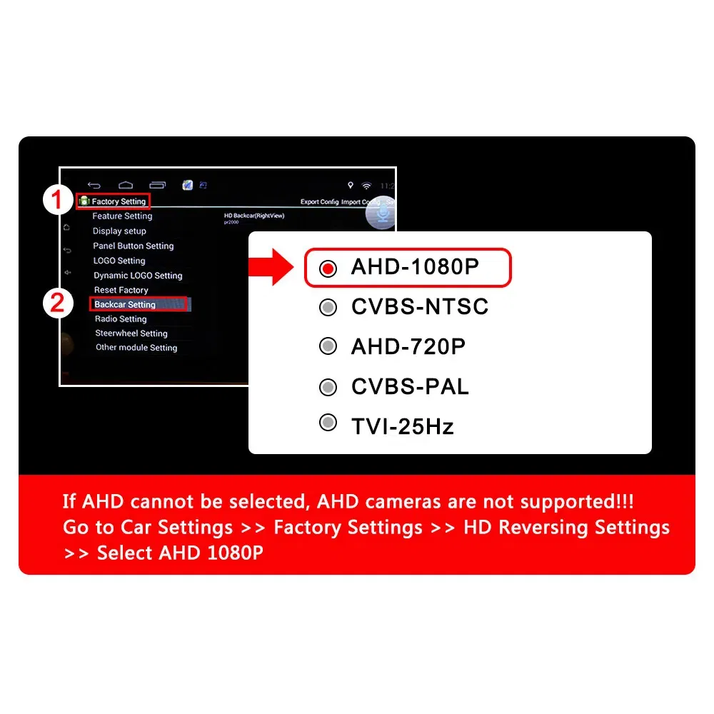 AHD 1080P Car Rear View Camera Fisheye Lens Night Vision Waterproof Universal Vehicle Reverse Blackup Camera AHD dynamic