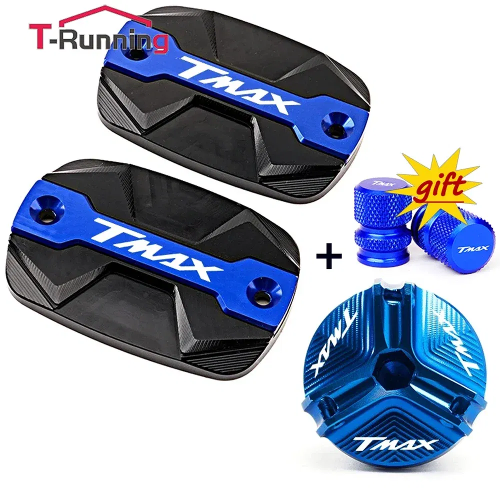 Color: Red - For YAMAHA TMAX 530 500 560 TMax530 SX DX TECH MAX Accessories Motorcycle Brake Oil Fluid Cap Master Cylinder Reservoir Cover
