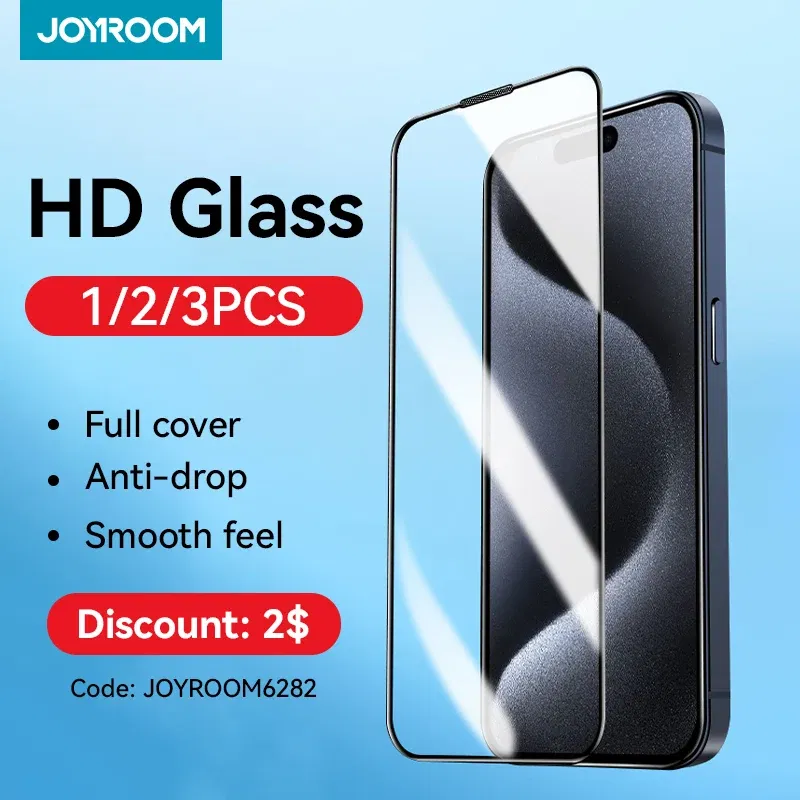 Bundle: Bundle3, Material: Anti Peeping - Joyroom 1/2/3pcs HD Glass Screen Protector for iPhone 15 14 13 12 11 Pro Max Full Screen Tempered Glass Protection for iPhone 15