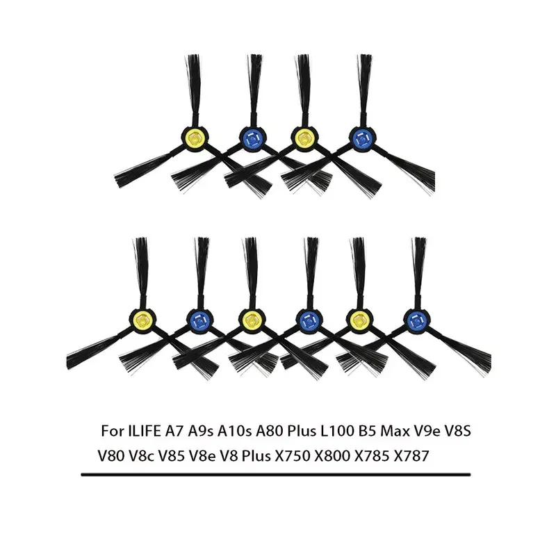 Color: Lavender - Side Brush for ILIFE A7 A9s A10s A80 Plus L100 B5 Max V9e V8S V80 V8c V85 V8e V8 Plus X750 X800 X785 X787 Vacuum Cleaner spare