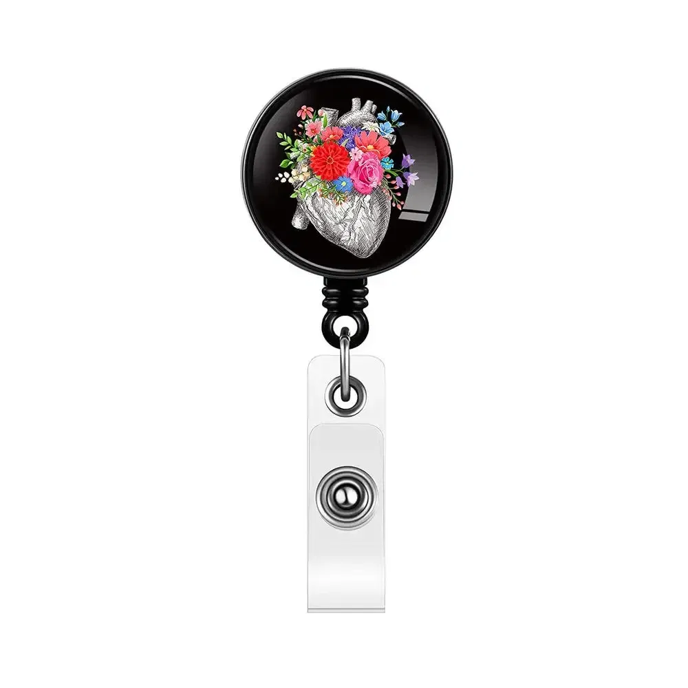 Color: Dark Grey - X-Ray Badge Reel Retractable Radiology Badge Reel Holder Ct Rays Nurse Doctor Student Card Reel Clip Office Supply Recoil Badge