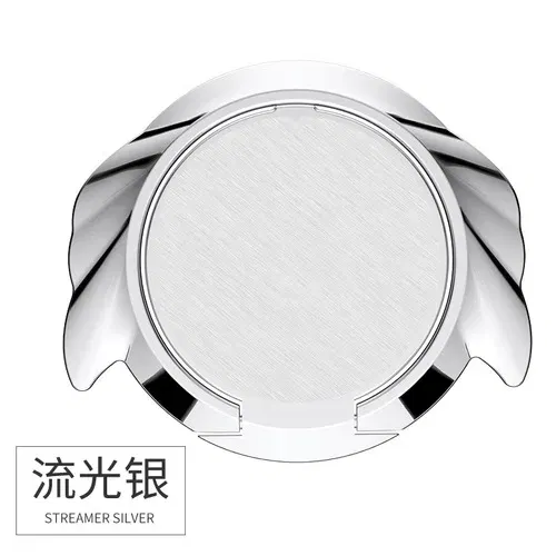 Color: Silver - 360 Degrees Ultra-thin Angel Ring Bracket Xiaomi Huawei Car Phone Holder Bracket Metal Desktop Phone Stand
