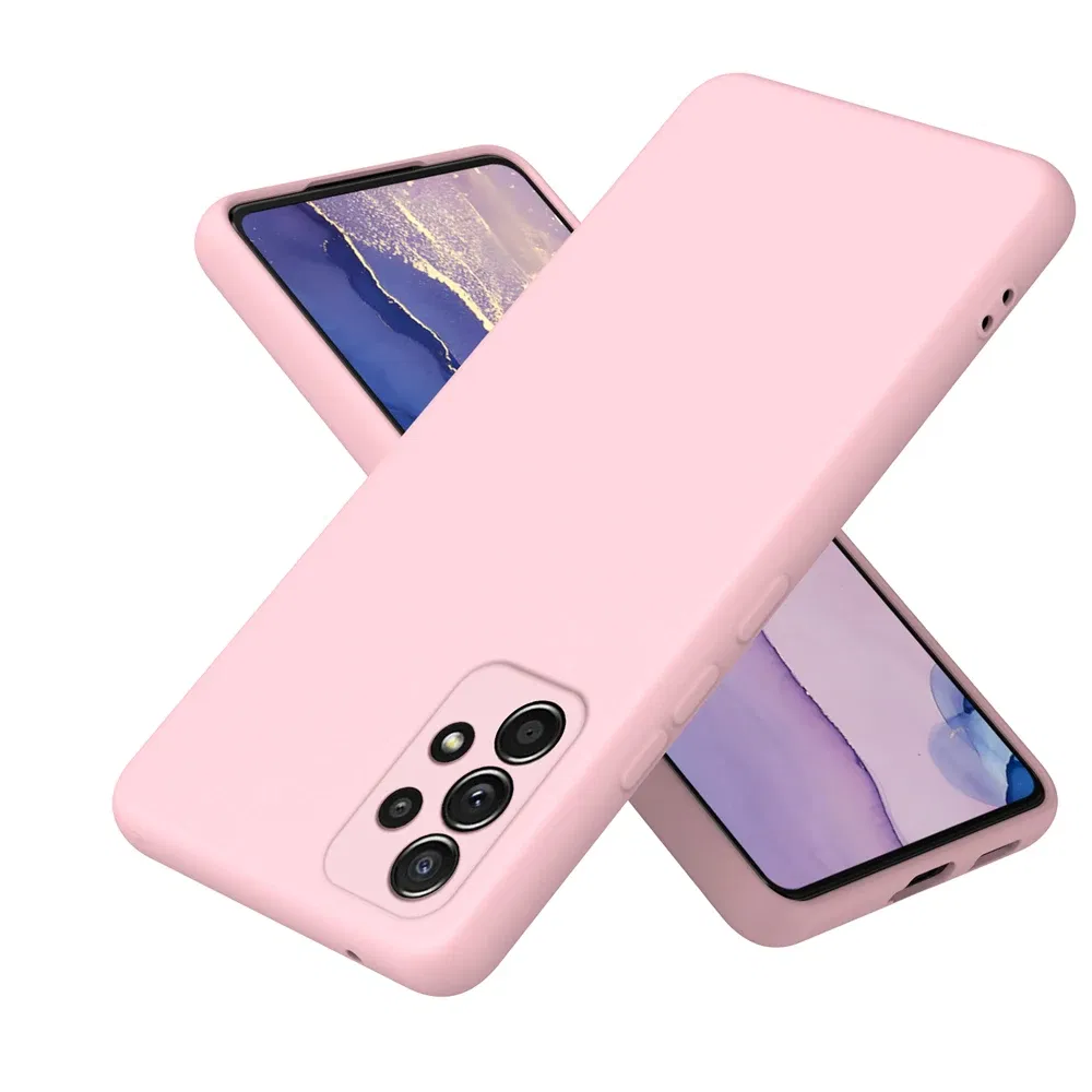 Color: LightPink, Material: Neoprene - Solid Silicone Protect Case For Samsung Galaxy A13 A23 A33 A53 A73 A12 A22 A32 A52 A52S A72 A04 A04S A14 A24 4G A34 A54 Cover