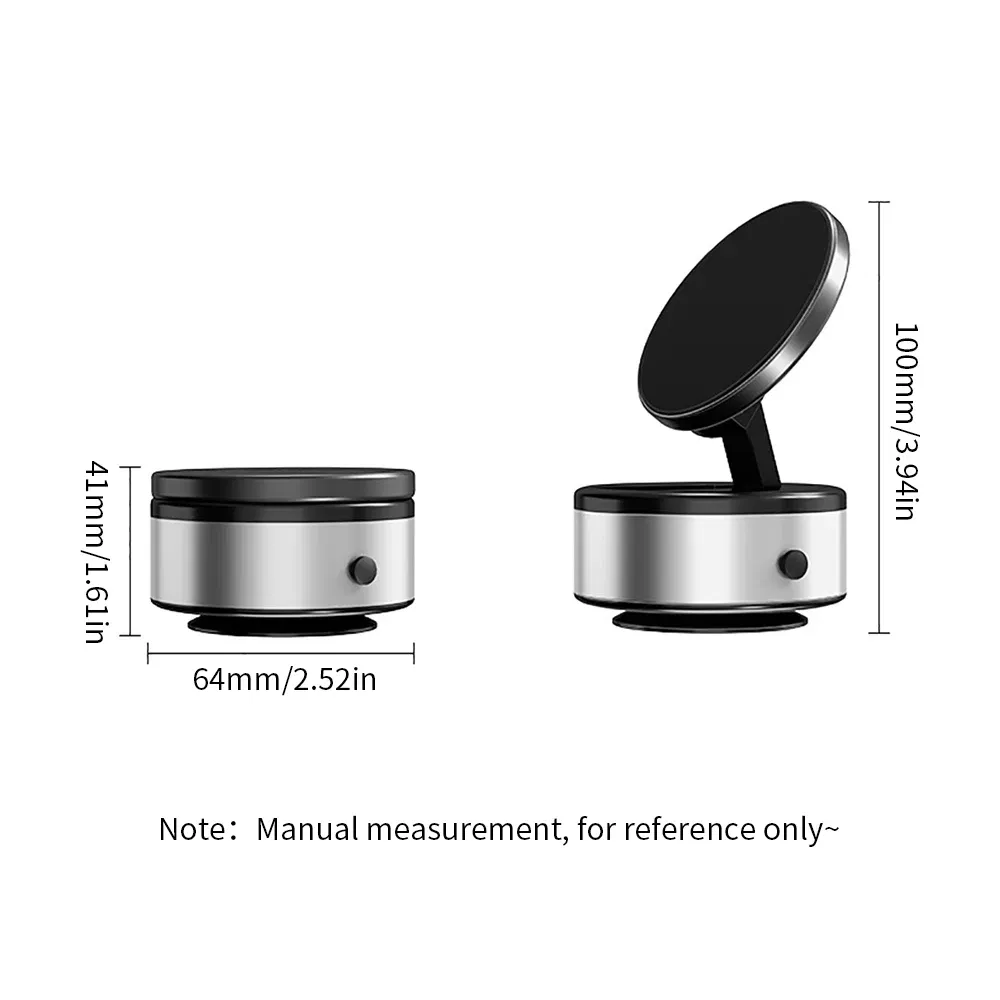 Color: Red - Intelligent Mobile Phone Holder Double-Sided Car Mount Magnetic Universal Adsorption Bracket Vacuum Adsorption Stable For Phone