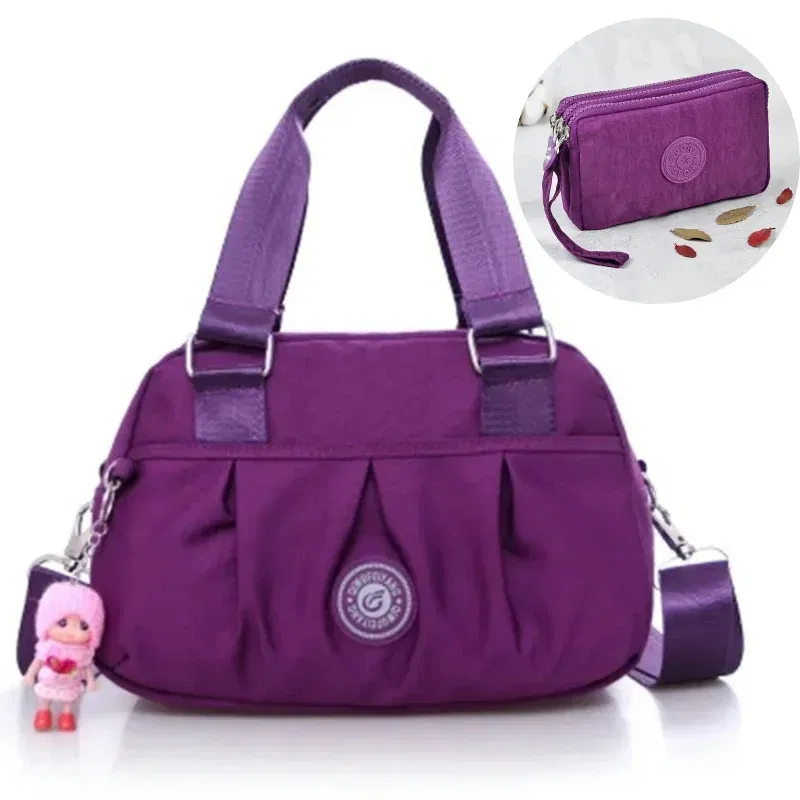 Color: Clear - Crossbody Bags for Women Simple Canvas Square waterproof Bag Designer Luxury Women's Bag 2024 Fashion Female Handbags for Women