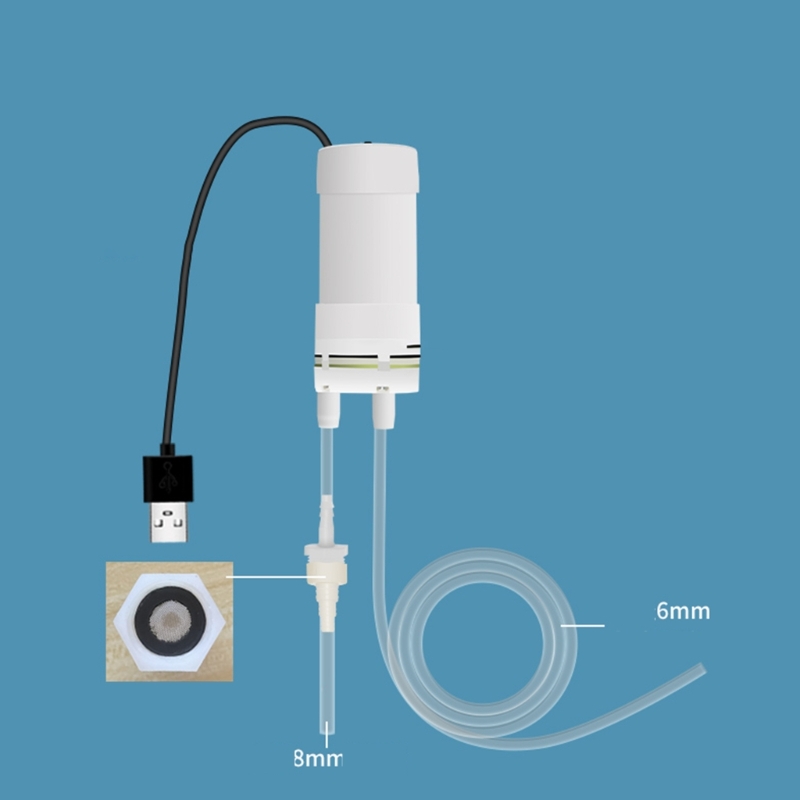 Color: Black - Water Pump Self-priming Pump 5V Water Pump USB Small Pump Vacuum Mini Elecctric Water Pump Replacement 4L/min Drop Ship