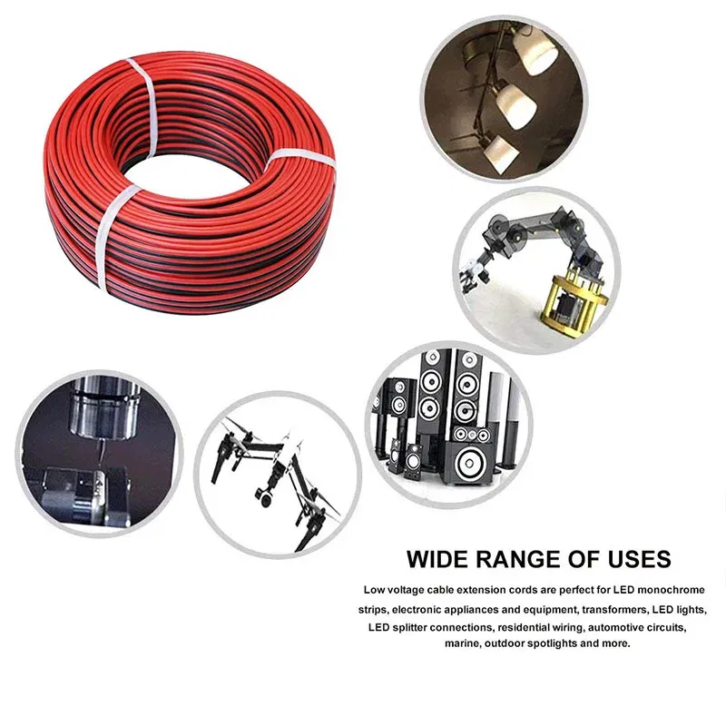 Color: WHITE, Specification: 30 AWG, Length: 10m - Super Soft 2 Pin Red and Black Silicone Cable 28awg 26awg 24 22 20 18 16 14 12awg 10awg 8awg High Temperature Tinned Copper Wire