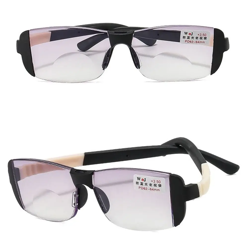 Frame Color: black, Eye Prescription: +400 - Fashion Anti-Blue Light Reading Glasses Urltra-Light Eye Protection Men Women Elegant Comfortable Eyeglasses Unisex Glasses