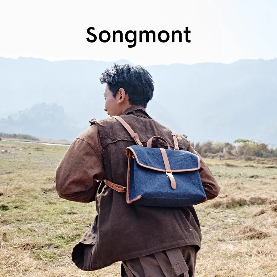 Color: Beige - Songmont Mountain Rambler Backpack, Unisex Convertible Briefcase for Work Commute & Crossbody Carry