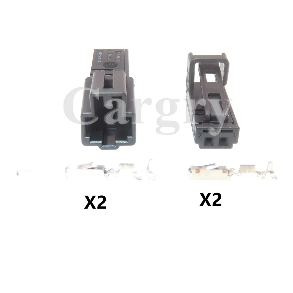 Color: PURPLE - 1 Set 2P Automobile Speaker Wire Harness Socket with Wires AC Assembly for VW Audi 1-1534113-1 1534155-1 4B0971832 4E0972575