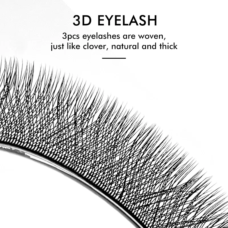 Color: Clear, Curl: LU, Thickness: 0.07mm, Length: MIX - NATUHANA W Lashes Extension L LU(M) Curl Individual Mink YY Lashes 3D W-shaped Volume Fan Eyelash Extension