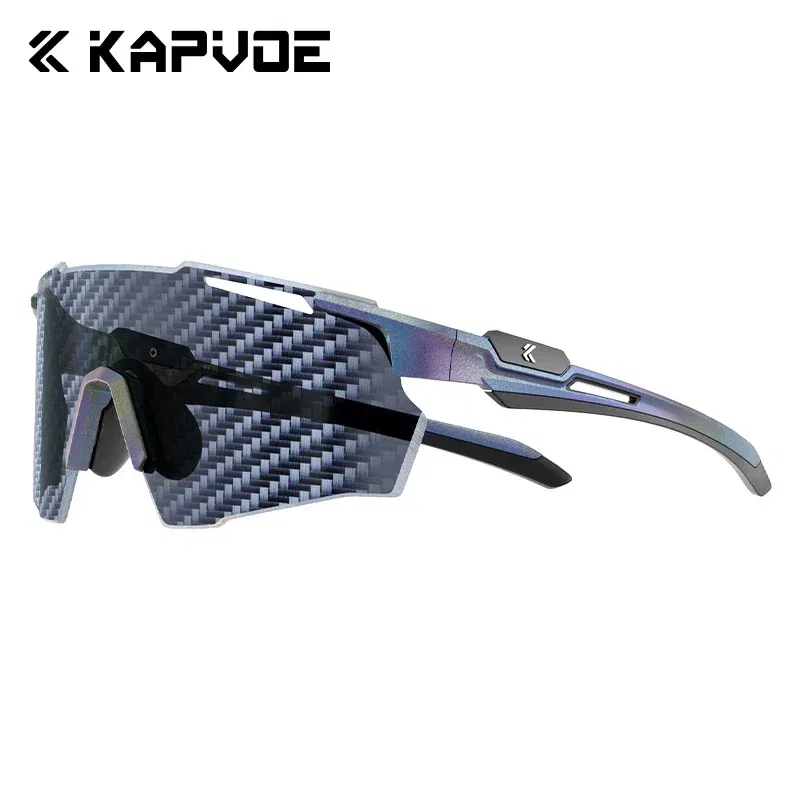 Color Name: WHITE - KAPVOE New Technology Nano Lenses Cycling Glasses Bike UV400 Eyewear Outdoor Sports Sunglasses Men Women Road Bicycle Goggles