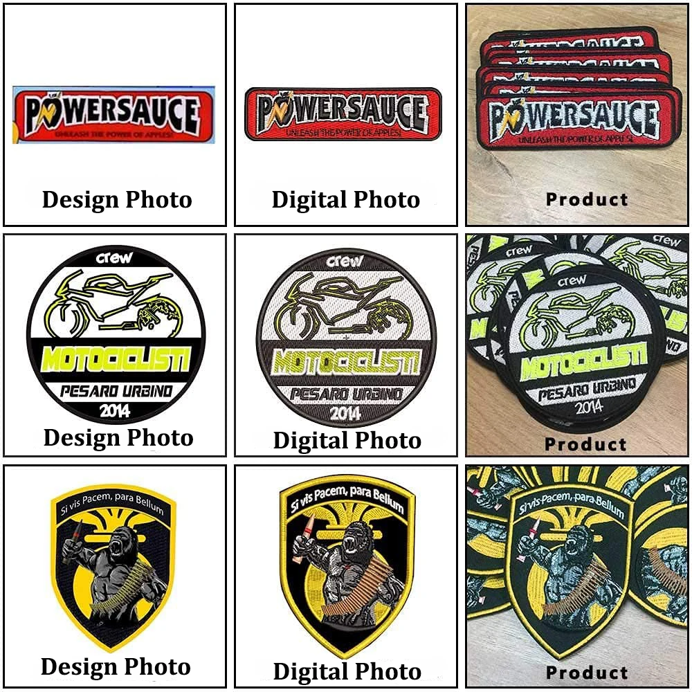 Custom Embroidered Patches Personalized custom embroidery Logo Military Tactical Badge Hook and Loop Clothing Hat Bags Accessory