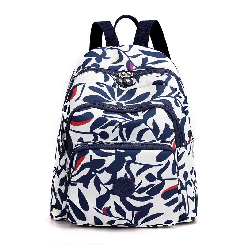 Color: Beige - Printing Backpack for Women Travel High Capacity Waterproof College Backpack Trendy Women Laptop School Bags Cute Girl