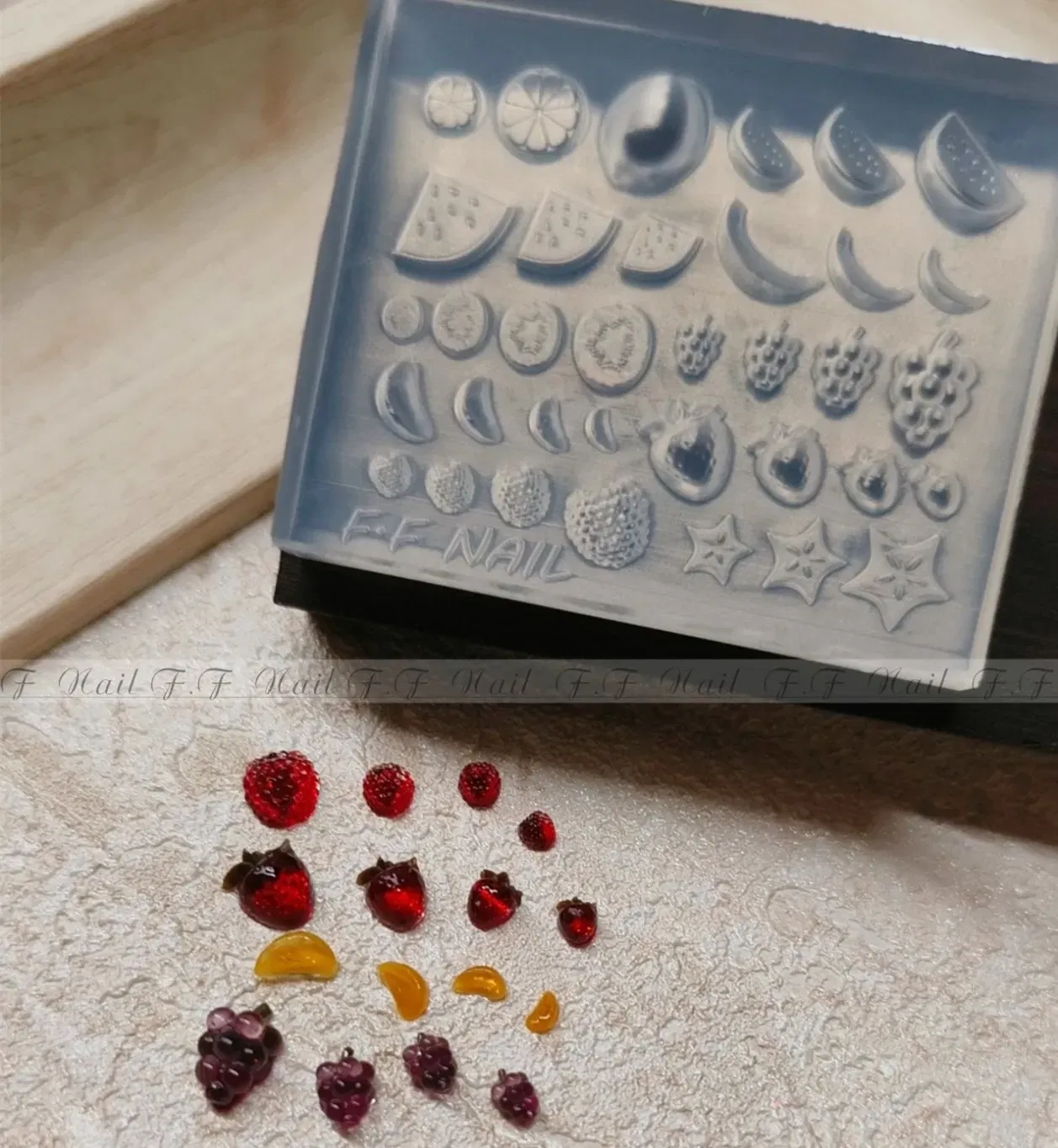 Color: Violet - 1pc Snake Flamingo Jellyfish Dragon Dtream 3D Acrylic Mold Nail Art DIY Silicone Nail Art Templates Nails Mold